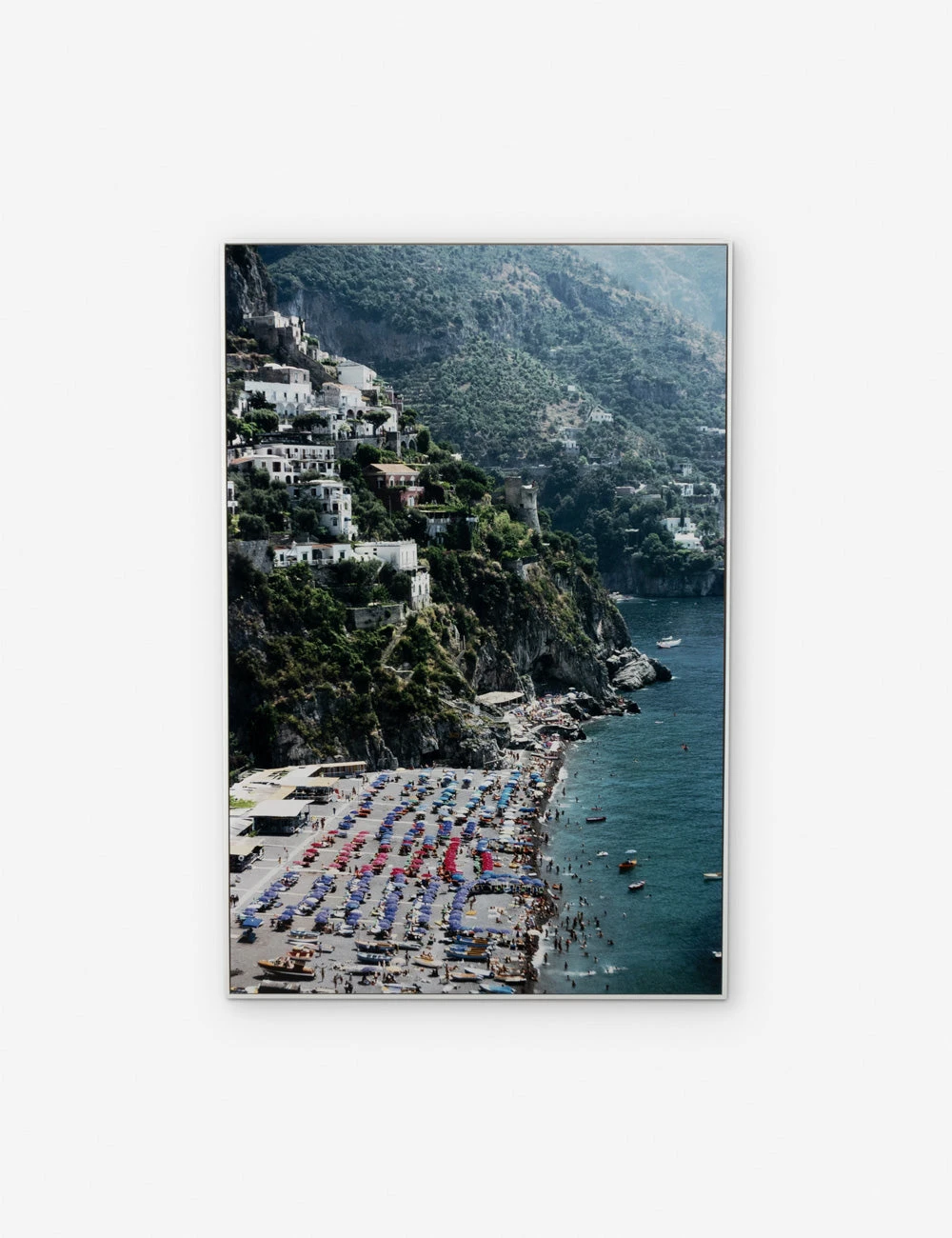 Beach In Positano Photography Print By Slim Aarons