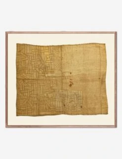 Vintage African Kuba Cloth 1 Textile Wall Art By ZBC House