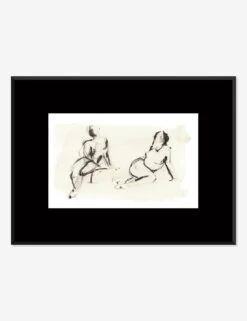 Charcoal Nudes 1 Wall Art By ZBC House