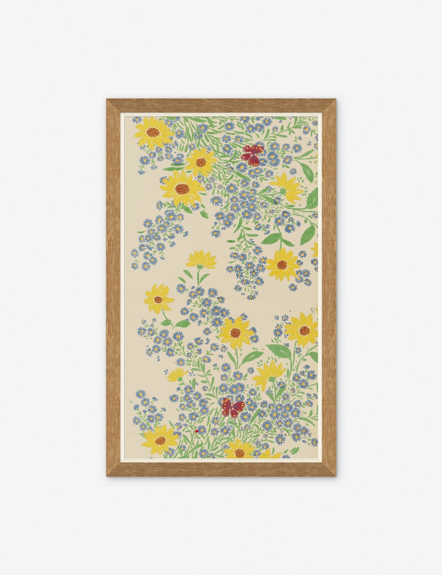 Fleurs Vertes Jaunes Print By Paule Marrot