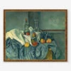 The Peppermint Bottle Print By Paul Cézanne