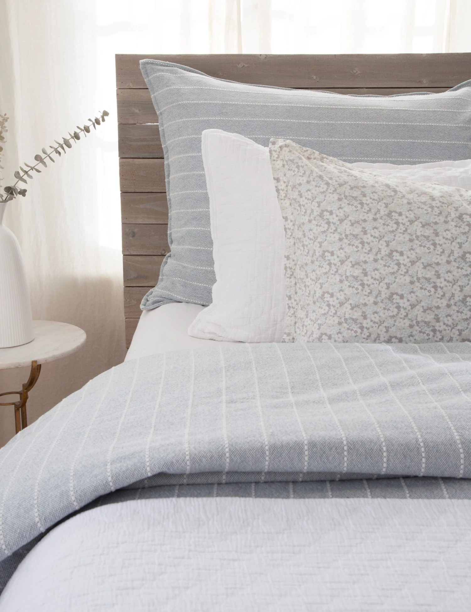 Henley Cotton Duvet By Pom Pom At Home - Image 3